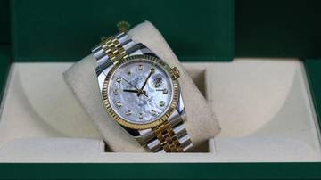 Thumbnail von Rolex Datejust 36 Gold Steel - Mother of Pearl - like New - Fullset - 2012