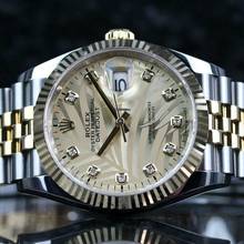 Thumbnail von Rolex Datejust 36 Steel Gold - Champagne Palm Diamond - New - Fullset - 2023