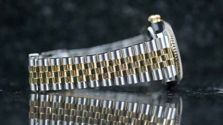  Rolex Datejust 36 Steel Gold - Champagne Palm Diamond - New - Fullset - 2023 