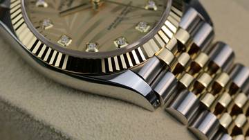 Thumbnail von Rolex Datejust 36 Steel Gold - Champagne Palm Diamond - New - Fullset - 2023