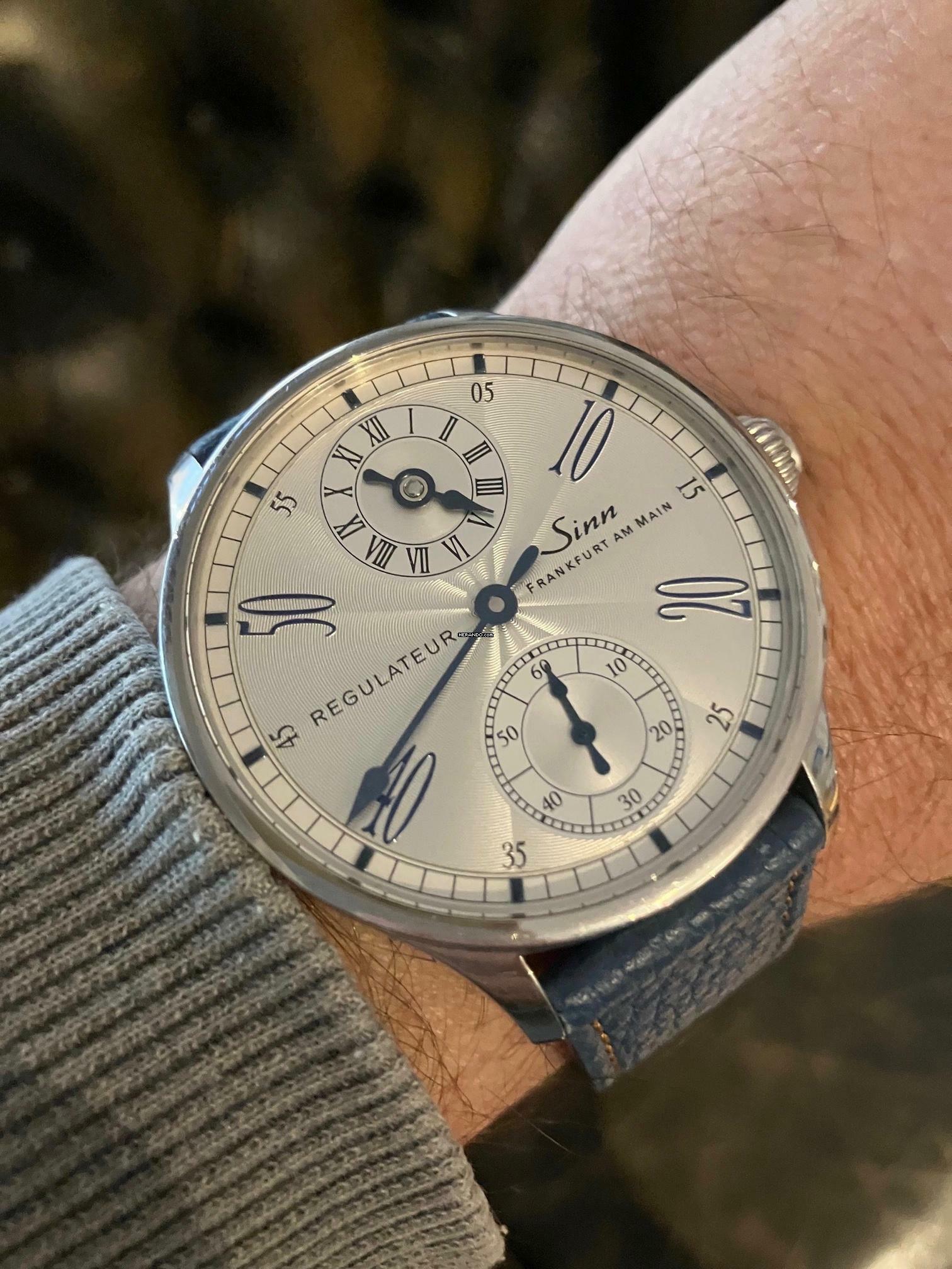 Thumbnail von Sinn 6100 Regulateur Blue Line 44mm / Box