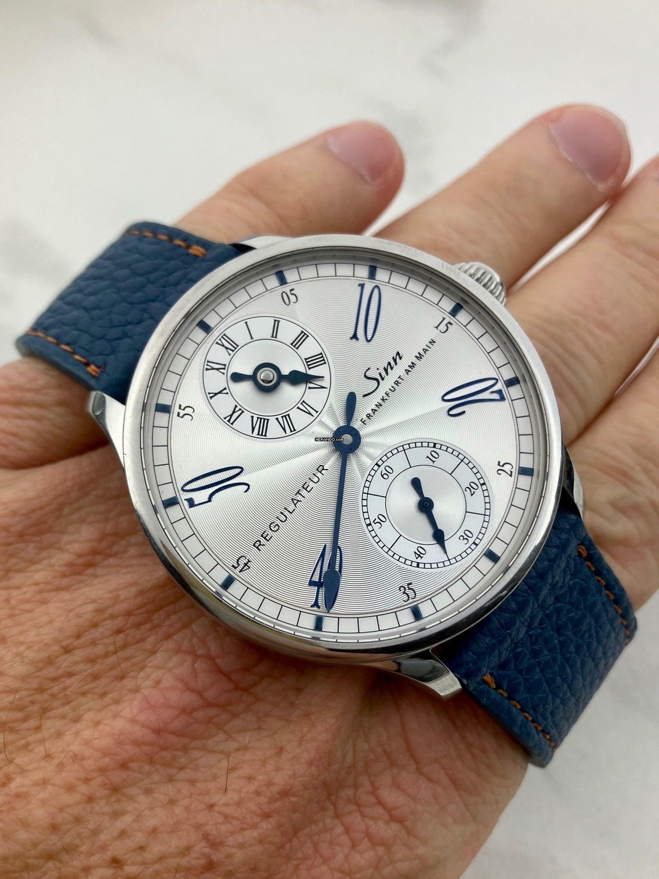  Sinn 6100 Regulateur Blue Line 44mm / Box 