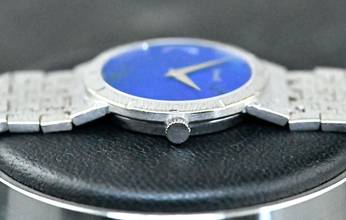 Thumbnail von Piaget rare Vintage Dress Watch | 9701 A 6 | Lapislazuli dial | white gold
