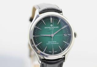 Thumbnail von Baume & Mercier Clifton Baumatic Green Dial REF. M0A10592//GREEN DIAL//BAUMATIC//5 DAYS-CHRONOMETER#6 KS