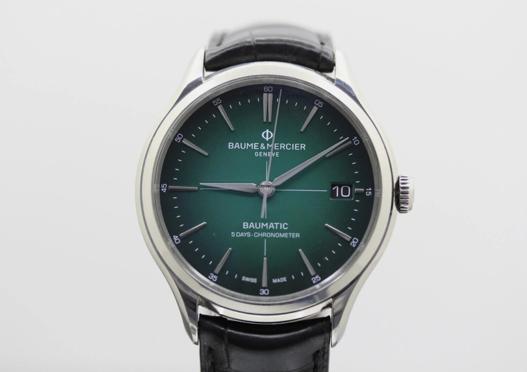  Baume & Mercier Clifton Baumatic Green Dial REF. M0A10592//GREEN DIAL//BAUMATIC//5 DAYS-CHRONOMETER#6 KS 