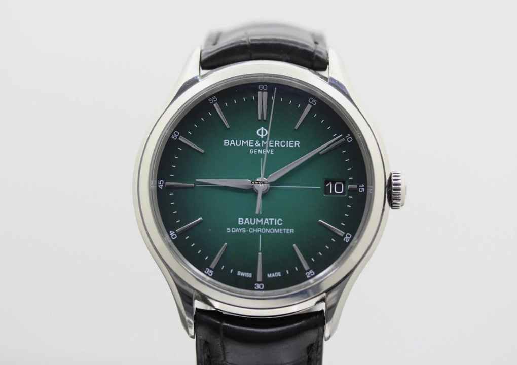  Baume & Mercier Clifton Baumatic Green Dial REF. M0A10592//GREEN DIAL//BAUMATIC//5 DAYS-CHRONOMETER#6 KS 