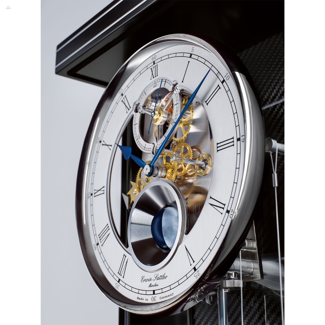 Thumbnail von Opus Secunda M 130 – Flache Präzisionspendeluhr - Mondphase - Sichtbare Hemmung