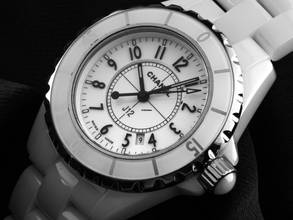 Thumbnail von Chanel J12 Keramik White Ref.H0968 2017 Full Set wie Neu Vintage