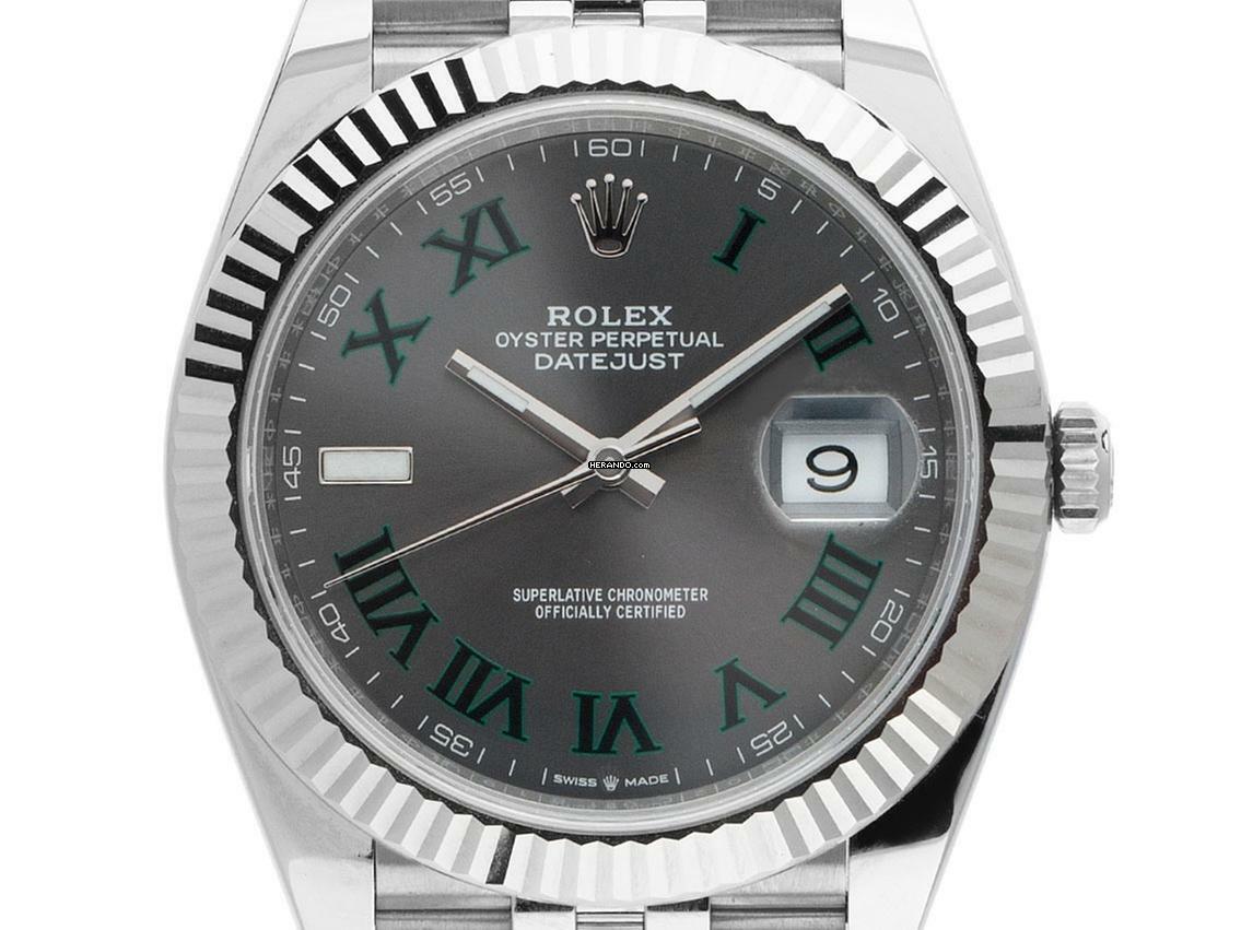 Thumbnail von Rolex Datejust 41 Wimbledon Ref.126334 2019 Full Set wie Neu