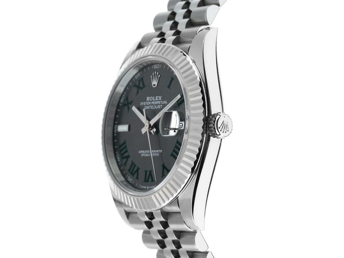 Thumbnail von Rolex Datejust 41 Wimbledon Ref.126334 2019 Full Set wie Neu