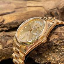 Thumbnail von Rolex Day-Date 36 Day-Date Rosé Dia - FULLSET 2003 LC100 - Ref. 118205 Diamond Dial - LC100