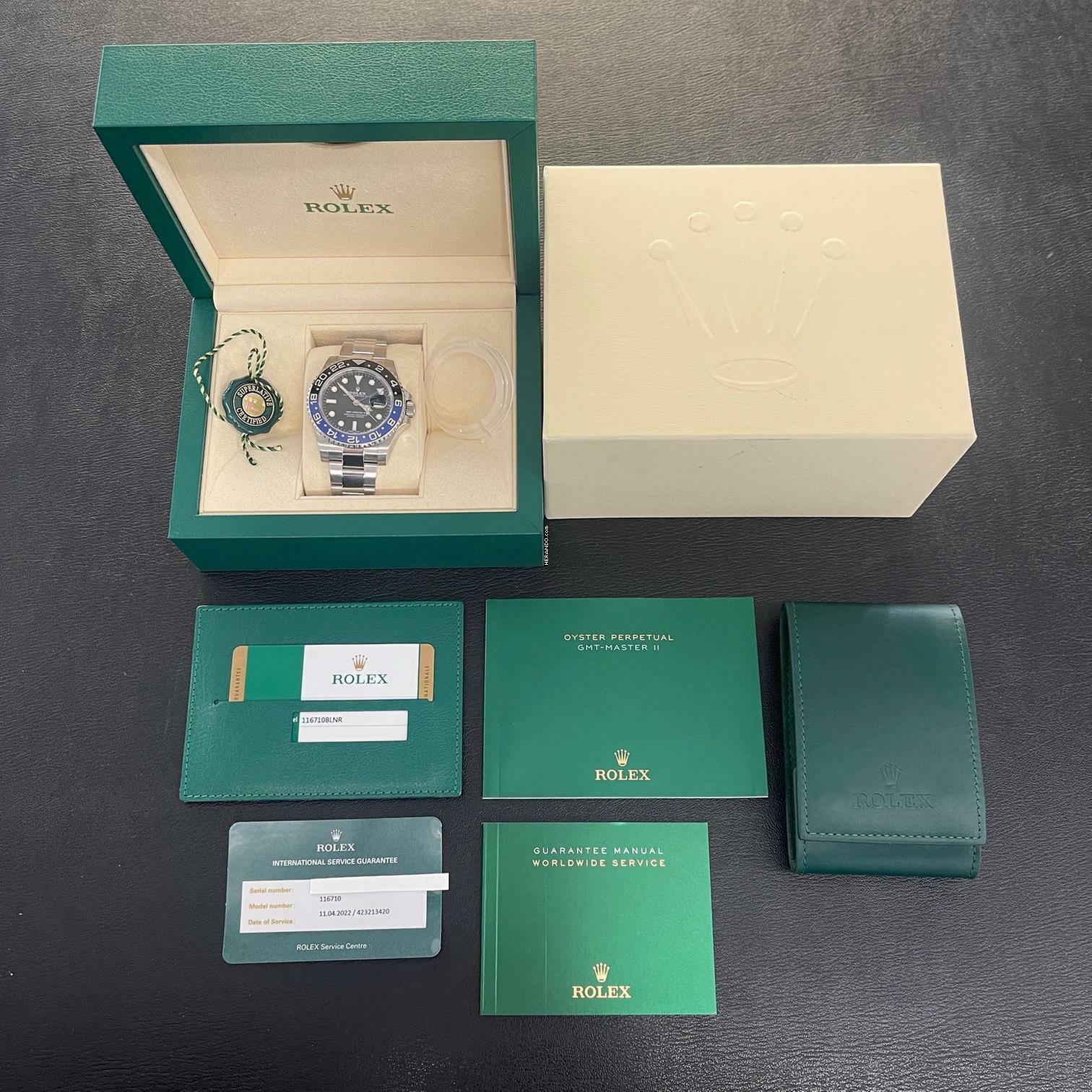 Thumbnail von Rolex GMT-Master II BATMAN - FULL SET - Ref. 116710BLNR