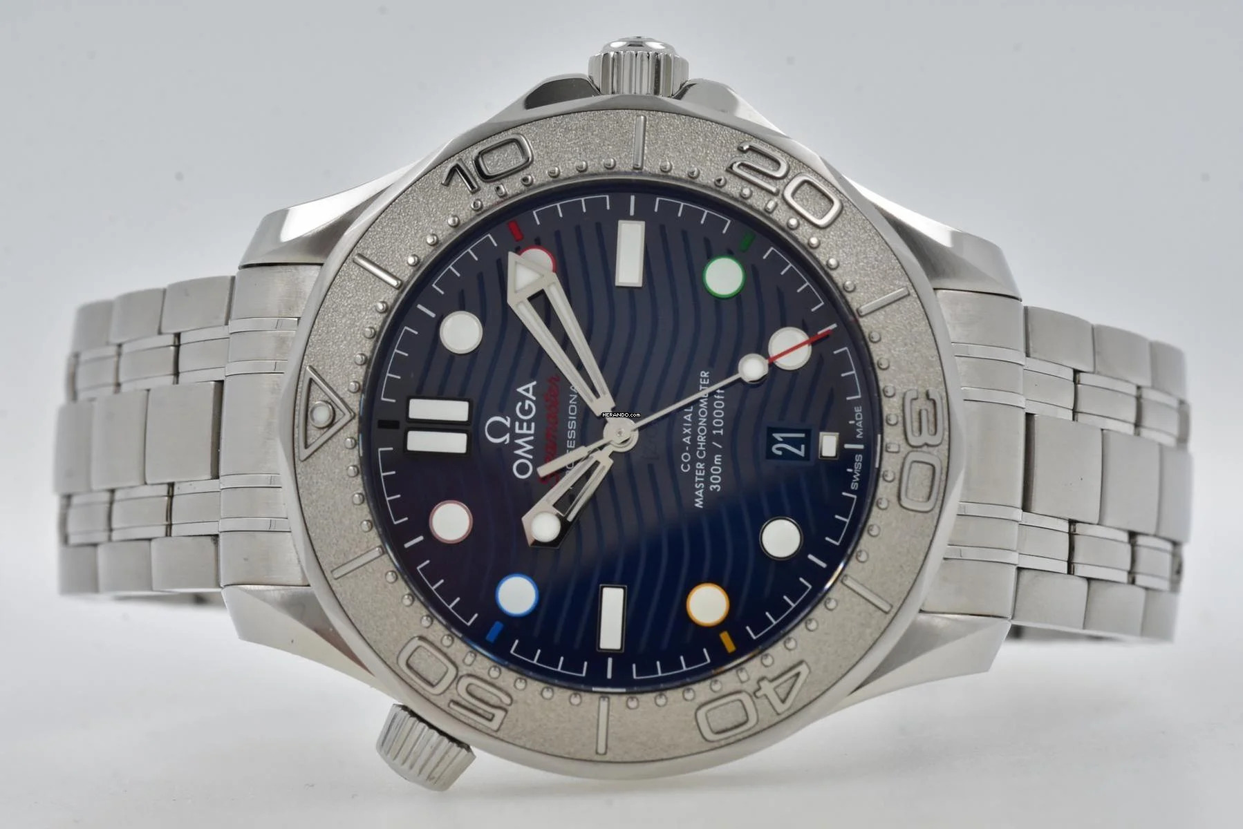  Omega Seamaster 300 Professional Chronometer Blue Dial Beijing 2022 52230422003001 