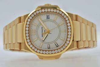 Thumbnail von Patek Philippe Nautilus 18k Rose Gold 7010/1R-001 Diamond Bezel Extract from the Archives