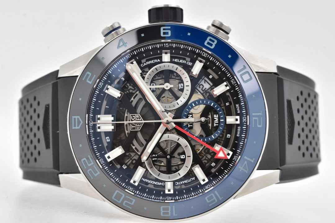  TAG Heuer Carrera 02 Chronograph GMT Batman CBG2A1Z.BA0658 