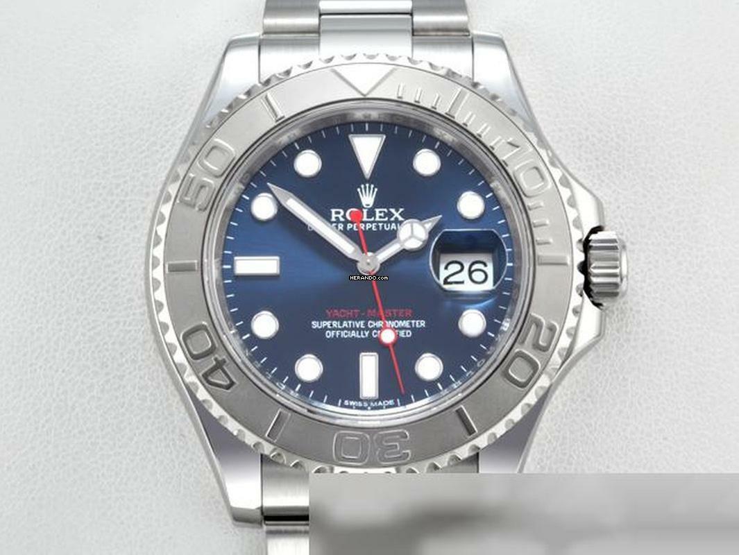 Rolex Yacht-Master 40 116622 2013 Lc100 Stahl Platin 40mm Rehaut Chromalight Automatik