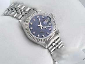 Thumbnail von Rolex Lady-Datejust Stahl Weissgold 750 Diamanten Automatik Gold Damen Stainless Steel 18kt White Gold Jubilé-band Chronometer Oyster Blue Dial