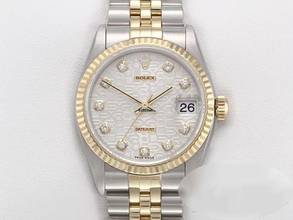 Thumbnail von Rolex Datejust 31 Stahl Gelbgold 750 2001 Diamanten Automatik Gold Stahl