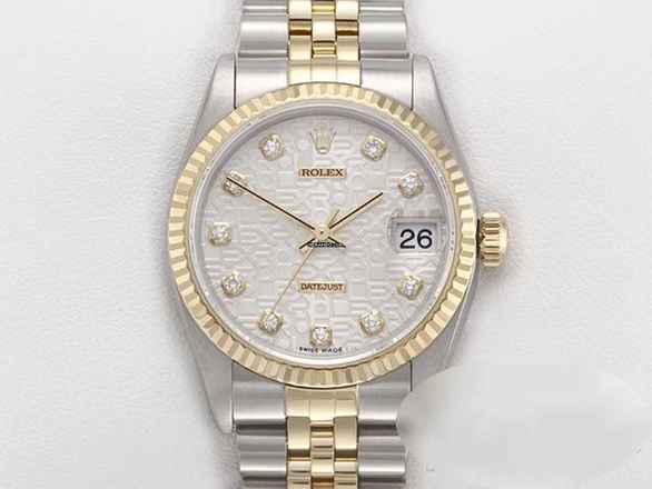  Rolex Datejust 31 Stahl Gelbgold 750 2001 Diamanten Automatik Gold Stahl 
