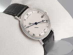 Thumbnail von Breguet Classique 9068 33mm Weissgold 750 Diamanten Automatik 18kt White Gold Damen Herren