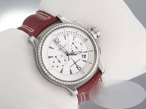 Thumbnail von Jaeger-LeCoultre Master Compressor Chronograph 148.8.31 Diamanten Edelstahl Steel White Dial