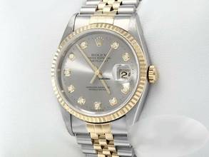 Thumbnail von Rolex Datejust 36 36mm 16233 2004 Diamanten Stahl Gelbgold 750 Automatik Gold