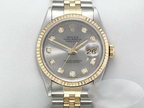 Thumbnail von Rolex Datejust 36 36mm 16233 2004 Diamanten Stahl Gelbgold 750 Automatik Gold