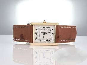 Thumbnail von Cartier Tank Louis Cartier Gelbgold 750 Lederband W1512853 18kt Yellow Gold Damen