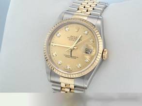 Thumbnail von Rolex Datejust 36 36mm 16233 2000 Stahl Gelbgold 750 Diamanten Automatik Stainless Steel 18kt Yellow Gold Jubilé-band Chronometer Oyster