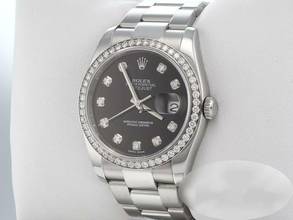 Thumbnail von Rolex Datejust 36 36mm 116244 2015 Stahl Weissgold 750 Diamanten Automatik Stainless Steel 18kt White Gold Oyster-band Chronometer Black Dial