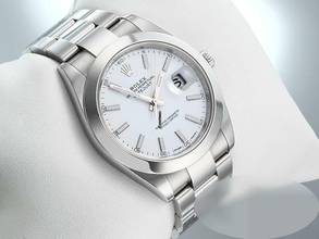 Thumbnail von Rolex Datejust 41 41mm 126300 2017 Lc100 Edelstahl Automatik Herrenuhr Stahl Stainless Steel Oyster-band Chronometer White Dial