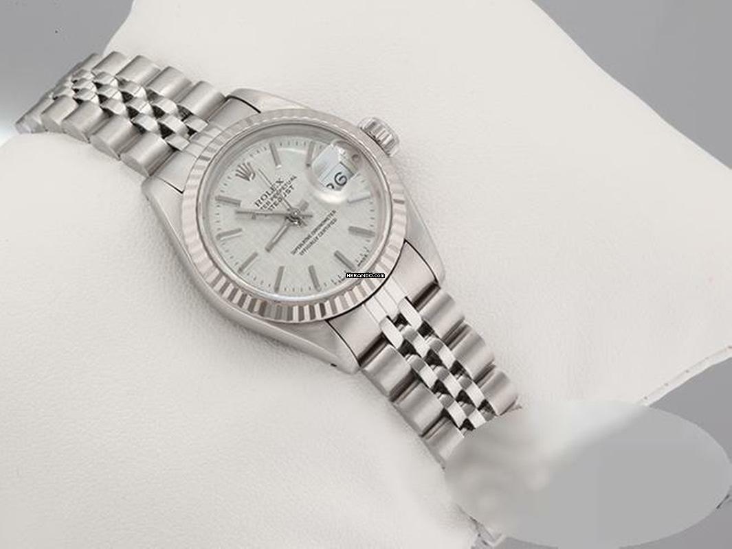 Thumbnail von Rolex Lady-Datejust Edelstahl Weissgold 750 Automatik Stahl Gold Damen Stainless Steel 18kt White Gold Jubilé-band Chronometer Oyster