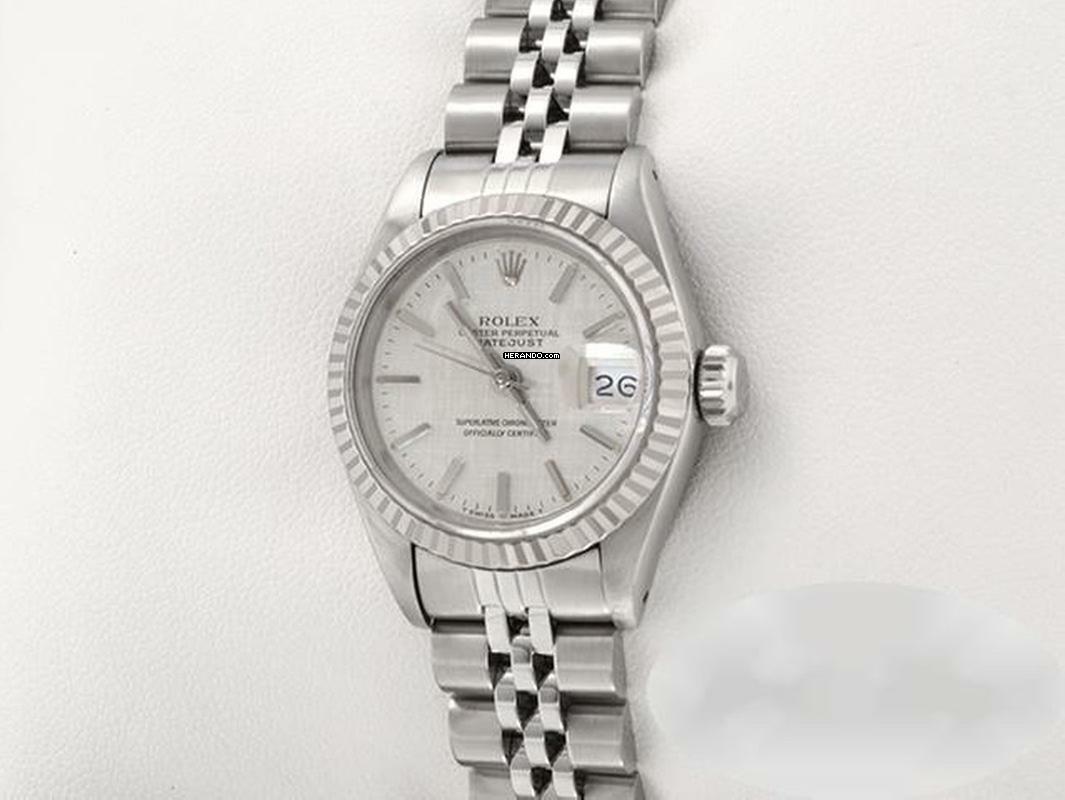 Thumbnail von Rolex Lady-Datejust Edelstahl Weissgold 750 Automatik Stahl Gold Damen Stainless Steel 18kt White Gold Jubilé-band Chronometer Oyster
