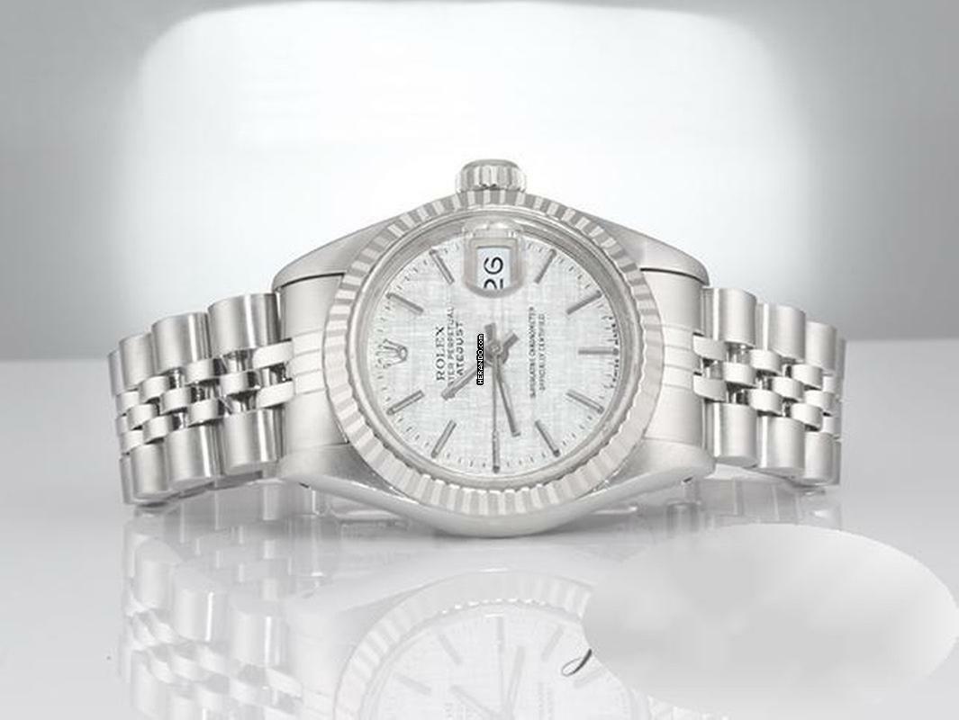 Thumbnail von Rolex Lady-Datejust Edelstahl Weissgold 750 Automatik Stahl Gold Damen Stainless Steel 18kt White Gold Jubilé-band Chronometer Oyster