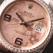 Thumbnail von Rolex Datejust 36 Diamond Bezel Pink Flower Dial