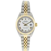 Thumbnail von Rolex Lady-Datejust 26 Steel Gold Jubilee White Roman Dial