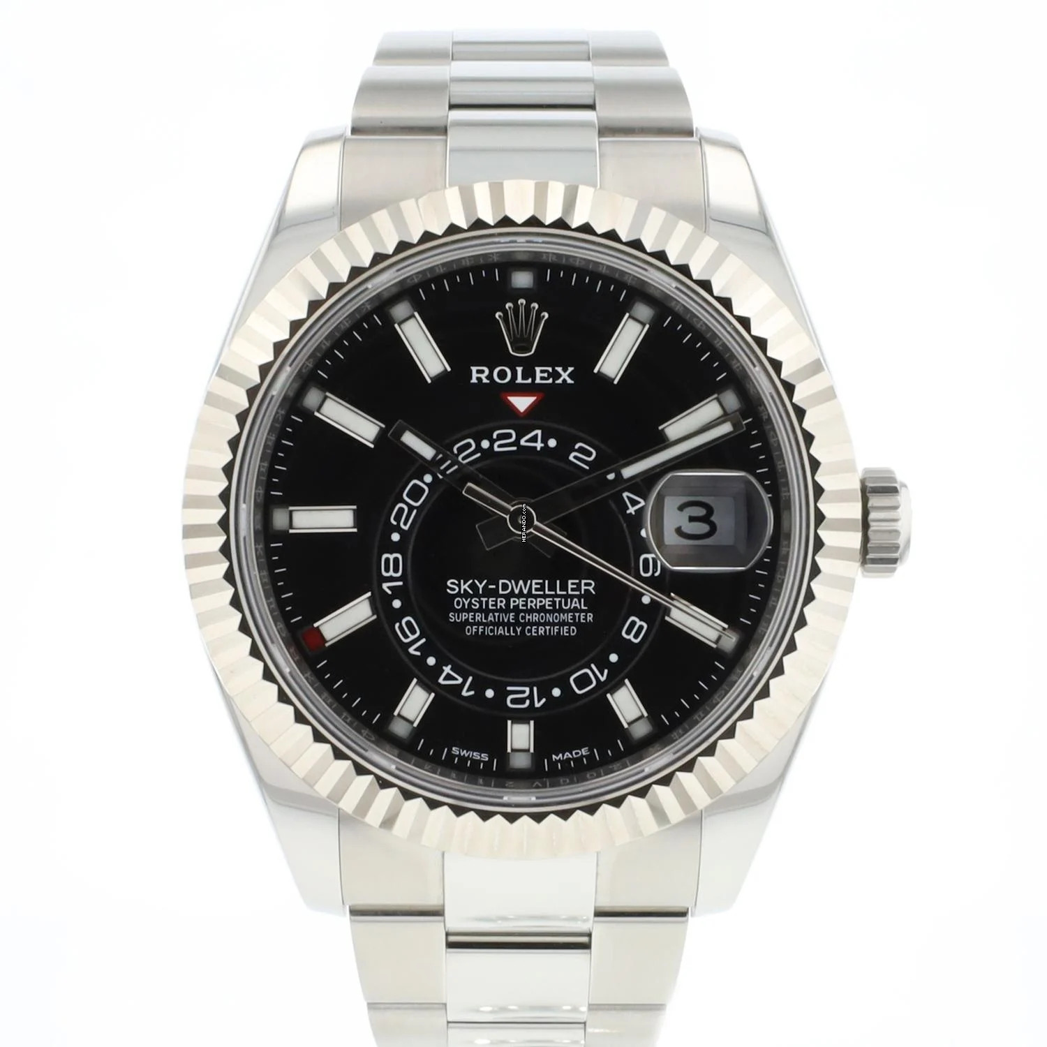 Thumbnail von Rolex Sky-Dweller Steel Oyster Fluted Black Dial