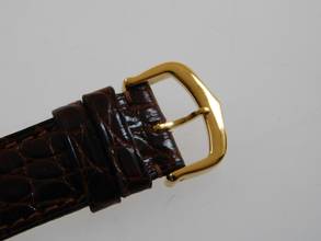 Thumbnail von Cartier Tank Louis Cartier 18 Karat Mid Size mit original Paris Zifferblatt Super Rare Original Cartier Krokoband und Schließe