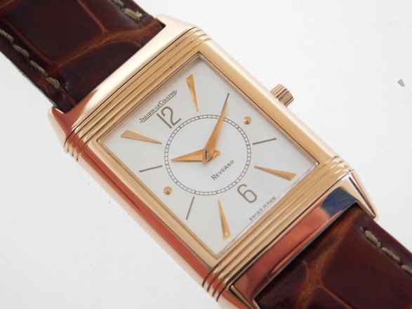  Jaeger-LeCoultre Reverso Classique Classic Art Deco 18 Karat Rosegold mit Krokoband und original Schließe 18 Karat Rosegold im Top Zustand 23 x 38mm Handaufzug 