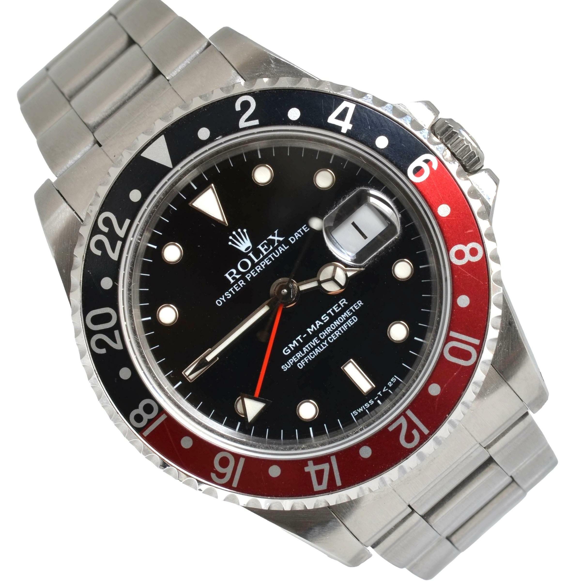 Rolex GMT-Master I 16700 Tritium dial Coke bezel 1994