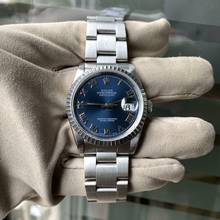 Thumbnail von Rolex Datejust 36 16220 Soleil blue romans dial Full Set