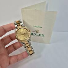 Thumbnail von Rolex Oyster Perpetual Date Ouro & Aço 34mm Automático Completo