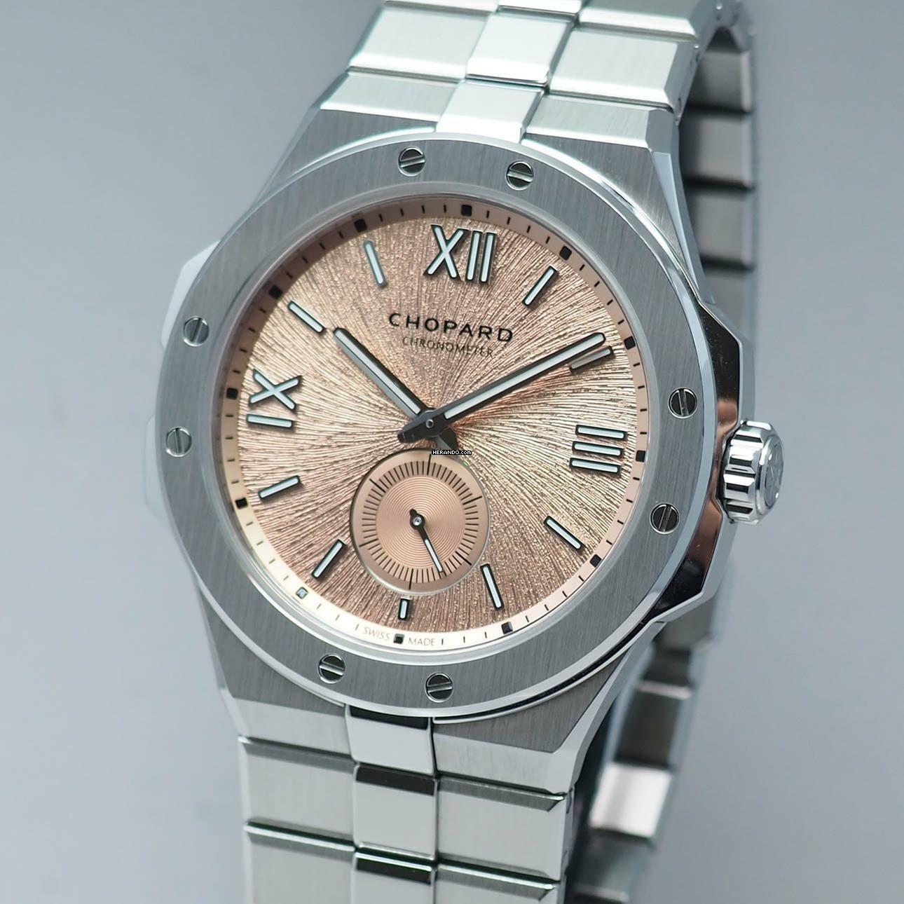 Thumbnail von Chopard Alpine Eagle Xps Chronometre Salmon dial Stahl Box+Papiere Full Set from 1.owner