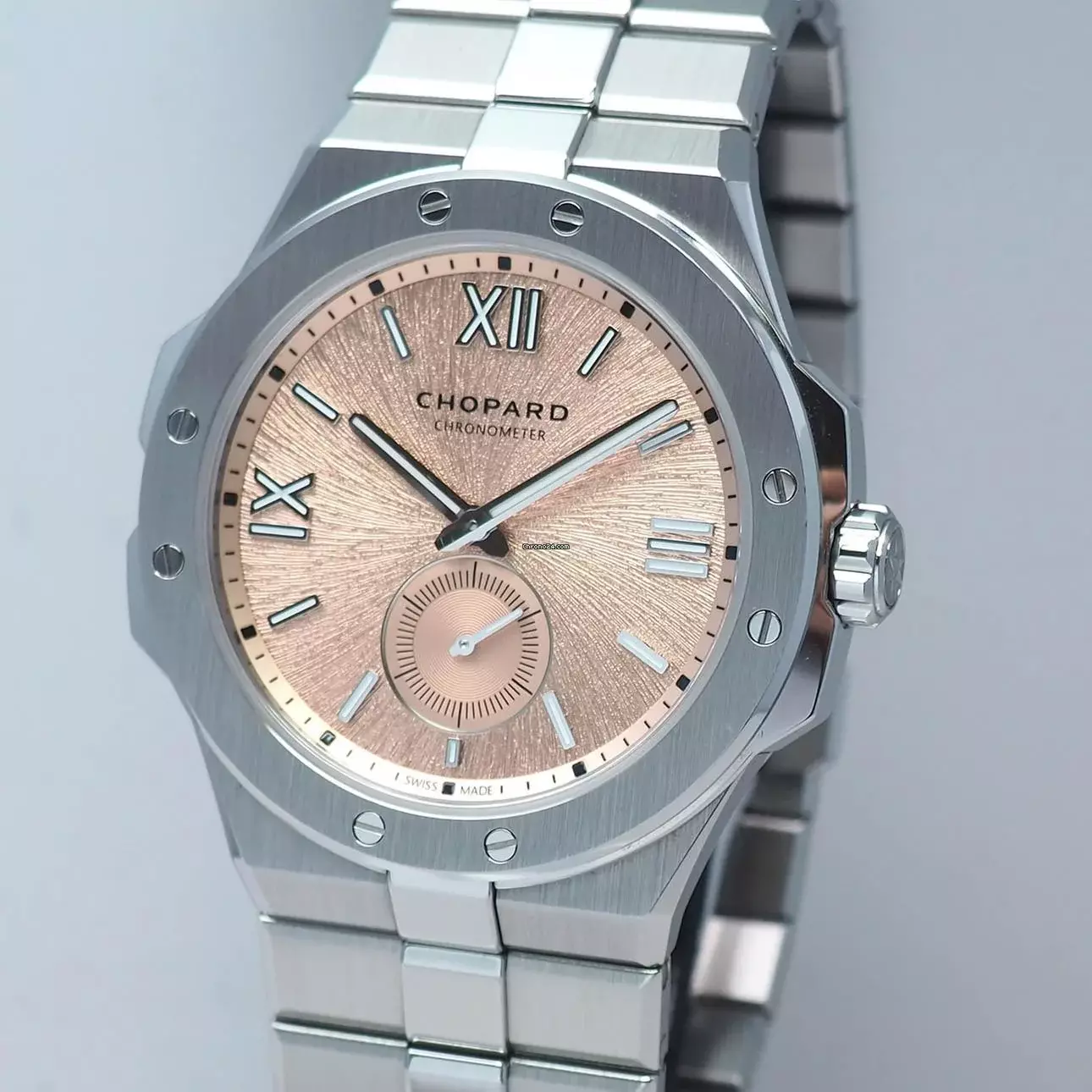  Chopard Alpine Eagle Xps Chronometre Salmon dial Stahl Box+Papiere Full Set from 1.owner 