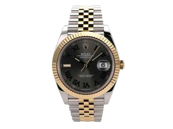  Rolex Datejust 41 Edelstahl Gelbgold Ref. 126333 Slate Jubile-Band 