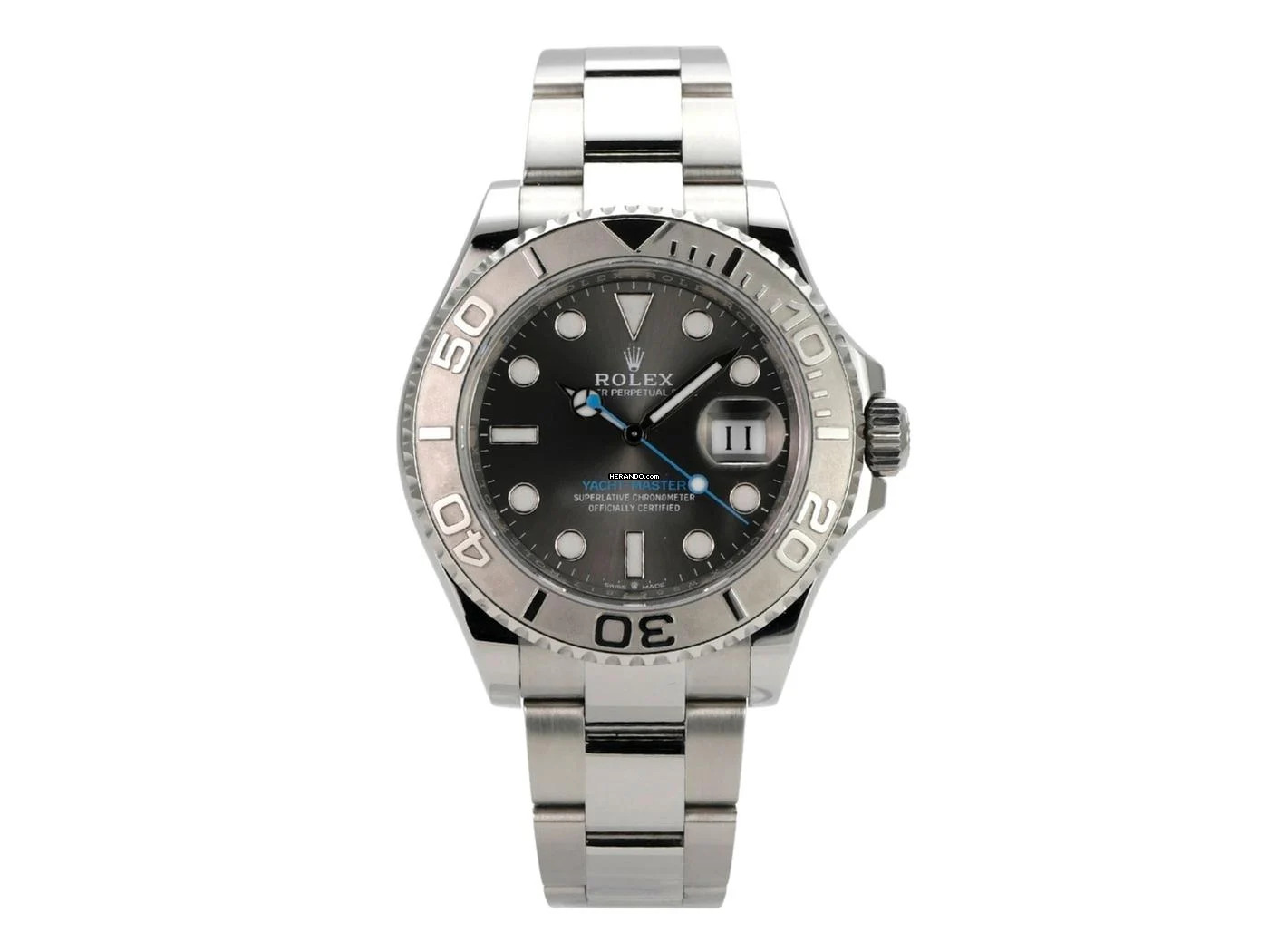 Rolex Yacht-Master 40 Edelstahl Oystersteel / Platin 126622 Rhodium