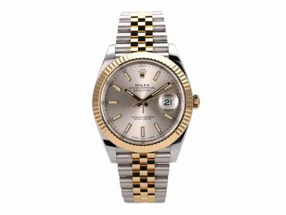  Rolex Datejust 41 Edelstahl Gelbgold Ref. 126333 Silber Jubile-Band 