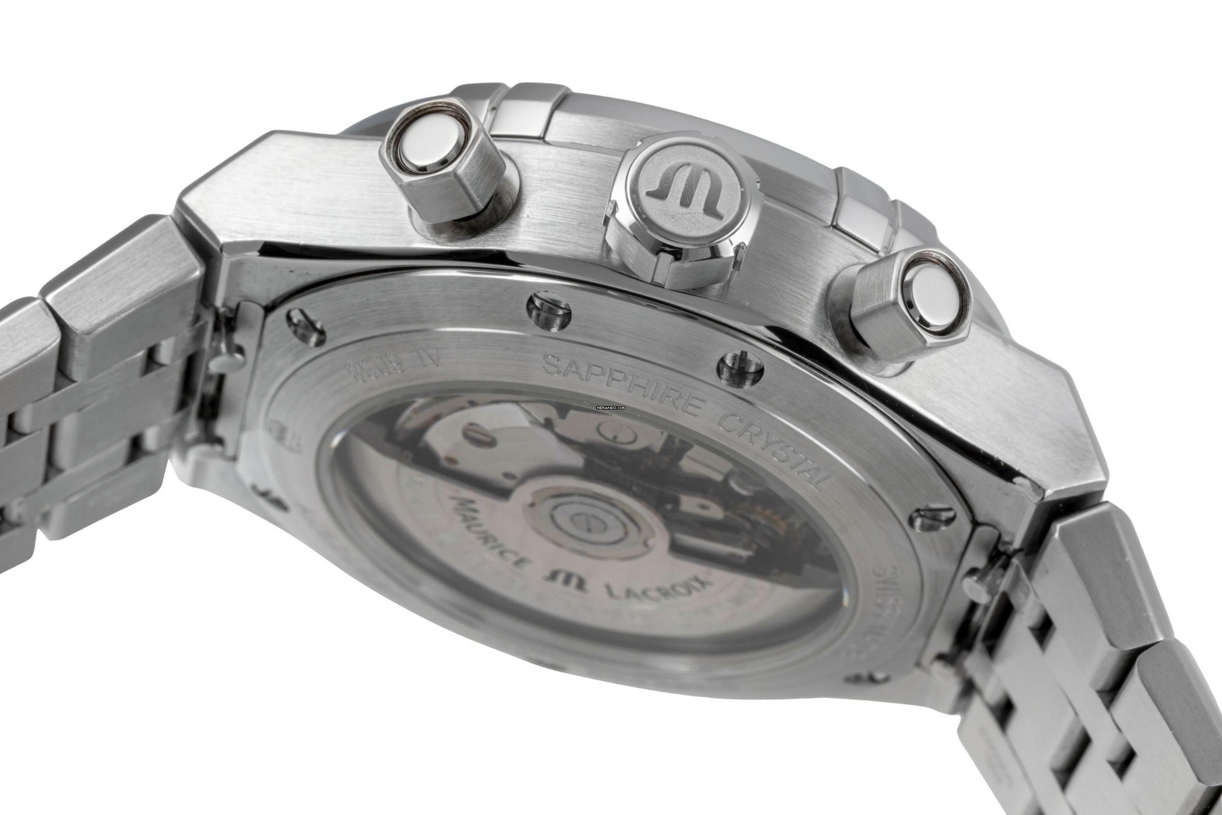 Thumbnail von Maurice Lacroix AIKON Automatic Stahl Chronograph Ref. AI6038-SS002-4301 B&P