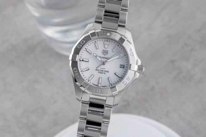  TAG Heuer Aquaracer Lady Stahl MOP Dial Damenuhr Ref.WBD1311.BA0740 B&P 2018 