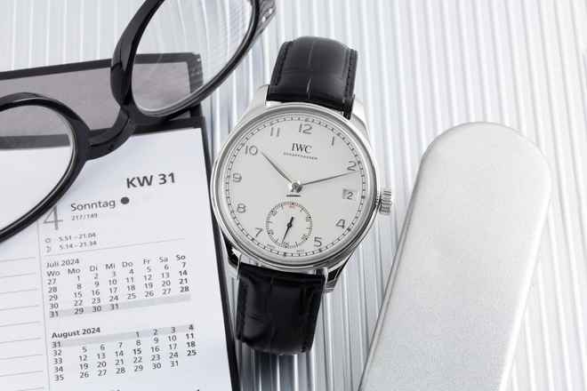  IWC Portugieser Handaufzug 8 Tage Handaufzug Stahl Herrenuhr Ref. IW510203 